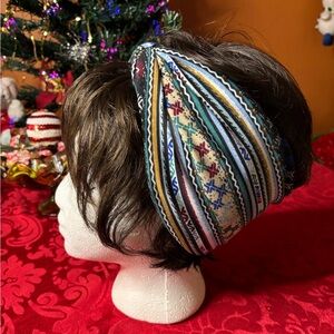 Multicolored Wide Yoga Headband